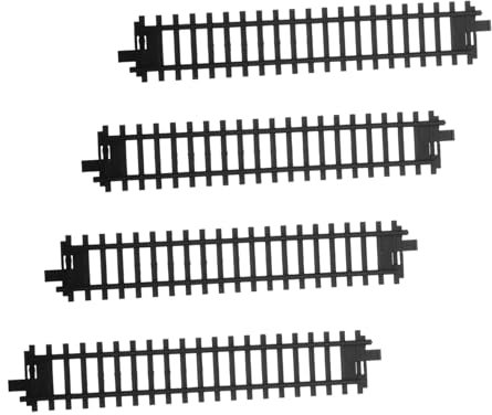 INOOMP 4 Stück Eisenbahnschienen Ersatzschienen Puppenhaus Schienen Eisenbahnzubehör Schienenverlängerung Schienenersatz Spielzeugeisenbahn Zubehör Schienen Aus Kunststoff