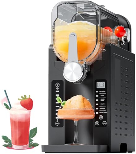 JJENXYYDS Macchina per Granite per la casa, Senza Ghiaccio, con 6 programmi preimpostati, per Gelato, Margarita, frappé, frullati, per Margarita, frappé, Cocktail e Altro Ancora
