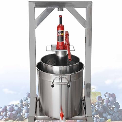Pressa per Vino di Frutta, pressa per Frutta, spremiagrumi di Grande capacità, spremiagrumi Spremiagrumi Spremiagrumi Tritafrutta Frantoio per Mele Pressa per Frutta (12L)