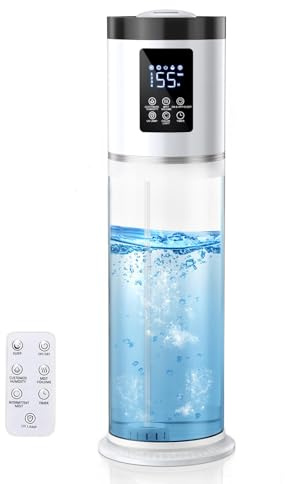 8L/2.1Gal Humidifiers for Bedroom Large Room with Clear Tank, 7-Color Light, 36dB Ultrasonic Cool Mist Humidifiers with Humidistat, Essential Oil Tray Top Fill Humidifier for Home Bedroom Office