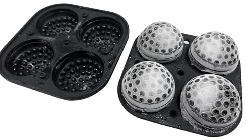 Silicone Trays - Reusable Golf Ball Trays | Large Ball Round Golf Ball Chocolate Mould, Silicone Fridge Accessories from Food Grade, for Whisky, Cocktails, Bourbon C