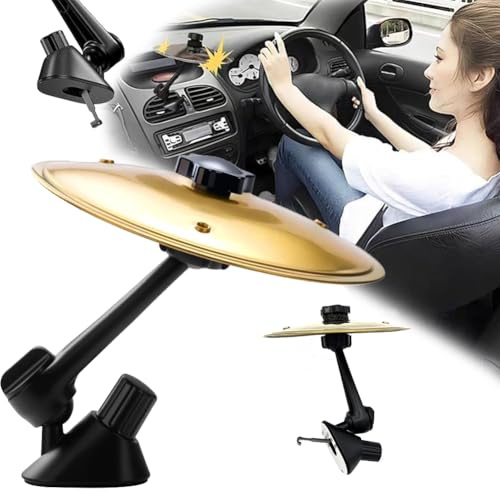 Vasca da crash, per auto, per crash, per auto, per crash, per auto, mini bacino, tamburo per auto, accessorio divertente e elegante, per decorazione (oro)