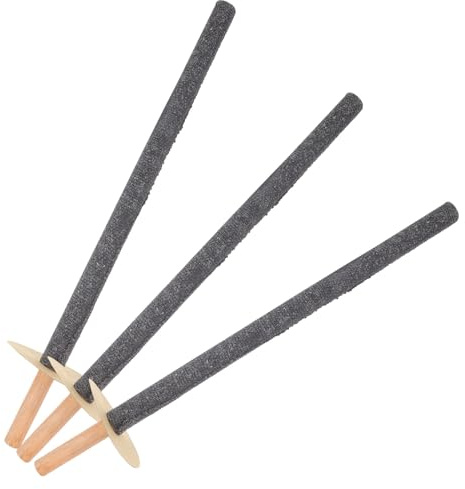 UPKOCH Torcia di Legno Portatile da 45 Cm con Rivestimento in Cera Resistente alle Intemperie, Set da 3 Torce per Esterni, per Eventi, Giardino, Campeggio e Feste All’aperto