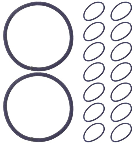 Nylon Haargummis für Kleine Mädchen, 3mm Dehnbar | Navy, Sanfter Halt, Weich und Elastisch, für Partys und Tanzen, 100 Stück Packung