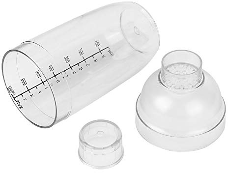 OVAQUIXI Coctelera de Plástico con Escala Transparente para Bartender Bar Milk Tea Shop 8,5 Cm 236g