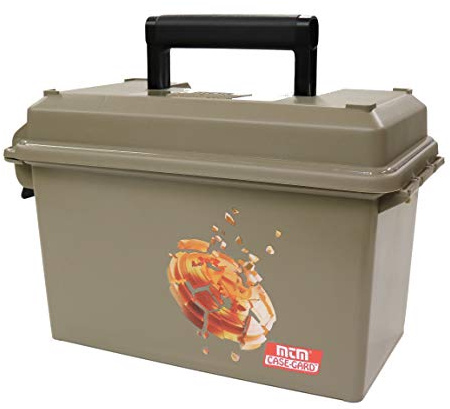 MTM SFRC Shotshell Field and Range Case, O-Ring Seal, Dual Latching System, USA Made, Dark Earth