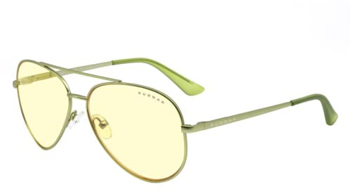 Gunnar Gaming and Computer Eyewear - Maverick, Frame Colour: Rose Gold, Lens Tint: Amber (Blocks 65% Blue Light & 100% UV Light)- Blue Light Blocking Glasses - Patented lens