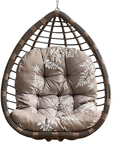 DAIHAN Schaukel Hängekorb Sitz Verdicken Hängesessel Pad Hängesessel Kissen rutschfeste Weiche Schaukel Stuhl Kissen Verdicken Hängeei Hängesessel Pads,1,100x120cm