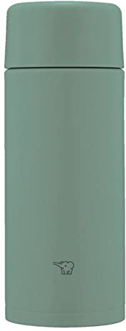Zojirushi SM-ZB36-GM Water Bottle, Seamless 12.2 fl oz (360 ml), Screw, Stainless Steel Mug, Matte Green, Integrated Strainer and Washer, Easy to Clean, Only 2 Pieces