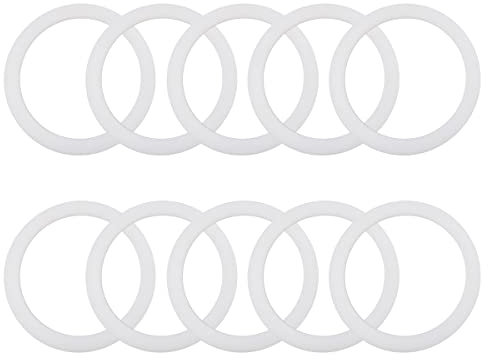 WANGCL 10PCS Mocha Pot Seal Replacement Spare Food Grade Silicone Seal for Aluminium Stove Top Coffee Maker Pots for Bialetti 6 Cup Seal Replacement