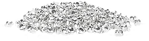 300 Stück Kleine Silberne Mini-Glöckchen, 6 Mm Großes Eisenmaterial, Anhänger-Zubehör Schmuckherstellung und Bastelprojekte