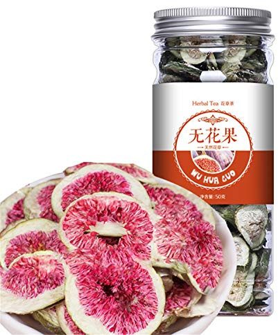 Tè con Frutta ed Erbe Tè Originale Cinese Profumato Tè Buono Tè Naturale Organico Tè ai Fiori Cibo Verde senza Additivi Tè alle Erbe (50g Fichi Secchi)