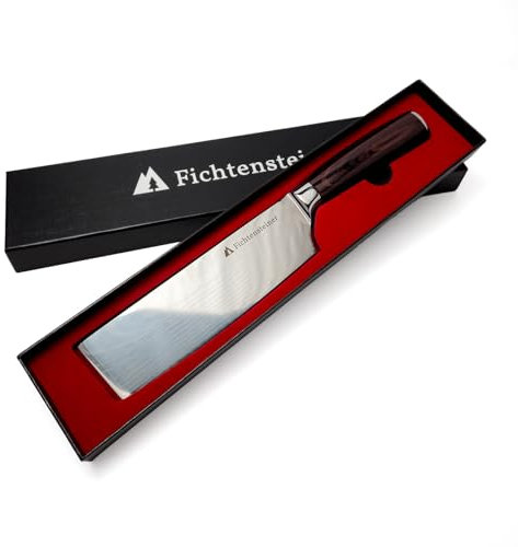 Fichtensteiner® - Japanisches Nakiri Messer - ultra scharf - für höchste professionelle Ansprüche - vielseitig einsetzbares Küchenmesser