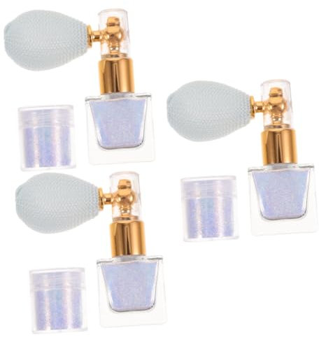 Beaupretty 3ensembles Spray Paillettes Brillant Brume Éclatante De Maquillage Pour Cheveux Et Peau Effet Éblouissant Pour Festivals Et Événements Spray Recharge