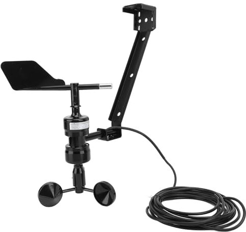 Anemometer Windgeschwindigkeitsüberwachungssensor, Professionelles Integriertes Anemometer-Sender-Windmessgerät Vom Typ S, Außenwetterstation mit 0 Bis 5 V Ausgang für die