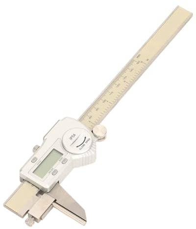 Digitaler Messschieber aus Metall mit Zwei Backen, Tiefensonde, Großes LCD-Display, Automatische Abschaltung, Geeignet für Heimwerker, Holzbearbeitung, 15,2 Cm Messbereich