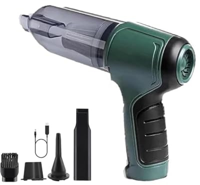 Airafy Pro Vacuum, Snowhouse Vacuum Cleaner, Vortix Smart Autostaubsauger, 3 In 1 Kabelloser Mini-Handstaubsauger, Luftpumpe Vakuumpumpe, 12KPA Kabelloser Staubsauger Mini-Autostaubsauger (Grün)