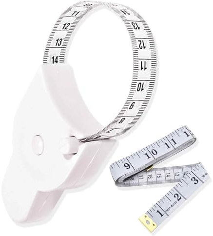 Measure Tape for Body Measurements, 150 cm 60 inch Weight Body Measuring Tape, Personal Fitness Tool Tracking, Double Sided Tape Measure for Sewing Tailors Measurement(White)