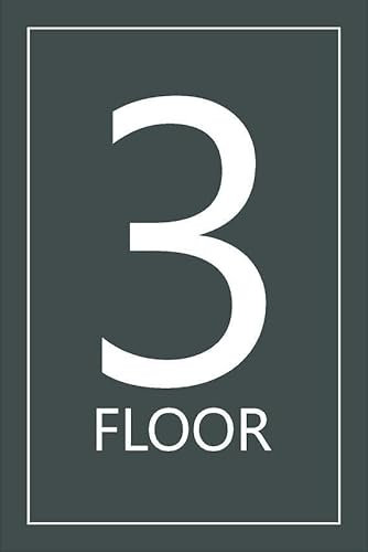 3rd floor, grey informational sign - Self adhesive sticker (300mm x 200mm)