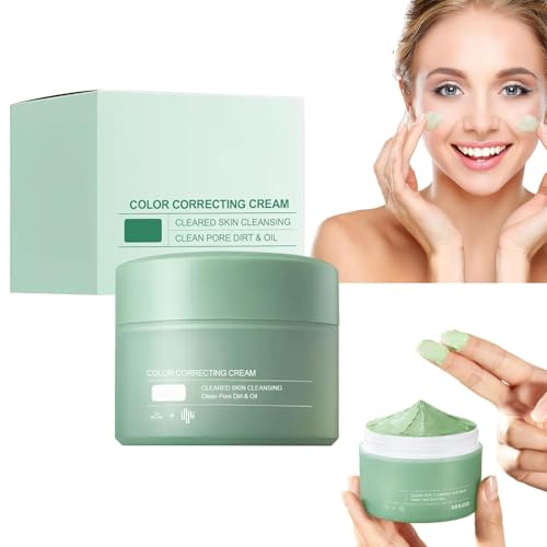 Crema de tratamiento correctora de color, corrector verde anti rojeces, crema correctora de color hidratante, crema correctora de pigmentos, aplicar después de la crema hidratante (1pcs)