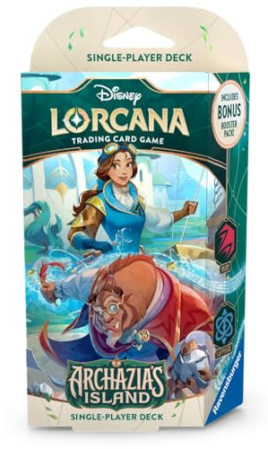 Disney Lorcana Trading Card Game: Archazias Isla - Pantalla con 8 Barajas (inglés)