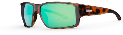 Rheos Biscayne XL | Tortoise | Emerald | Floating Polarized Sunglasses | 100% UV Protection | Boating & Fishing