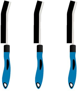 Laphontab 3 hårda borst, hörnrengöringsborste, fogborste, spaltrengöringsborste, fogrengöringsborste, fogborste badrum, rengöringsborste för klinkergolv kök (blå)