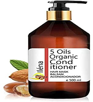 Oïléna Professionelle Haarbehandlung, 5 Haaröle und Provitamin B5, Vitamine und C, reparierend, feuchtigkeitsspendend und pflegend, Conditioner für alle Haartypen, Anti-Frizz (500 ml)