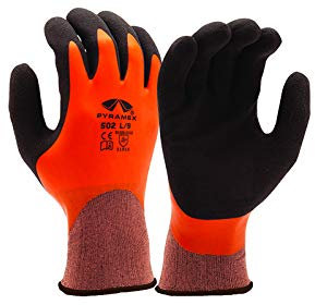 Pyramex GL502 Sandy & Smooth - Guantes de látex, Large (9), 1