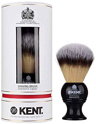 Kent Medium Synthetic Black Shaving Brush