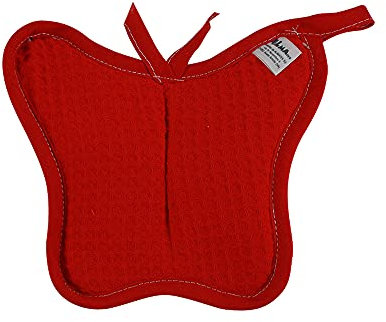 Presina in nido d'ape ZANZIBAR Made in Italy a forma di Farfalla (nella foto vedi tutti i colori prodotti) prezzo riferito alla presina singola (Rosso)