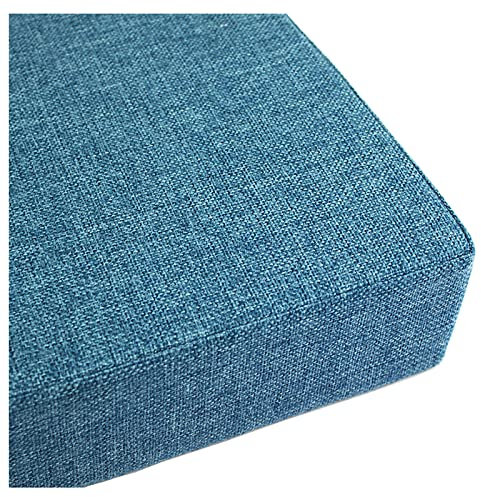 Bankauflage Sitzkissen Stuhlauflage Sitzpolster für Bank,Gartenschaukeln,Sitz,Garderobensitzbank Schuhbank mit Reißverschluss 10cm Gepolstert Bank Kissen 20 Farben 20 Größen-Blau 180x40x10cm(71x16x4in