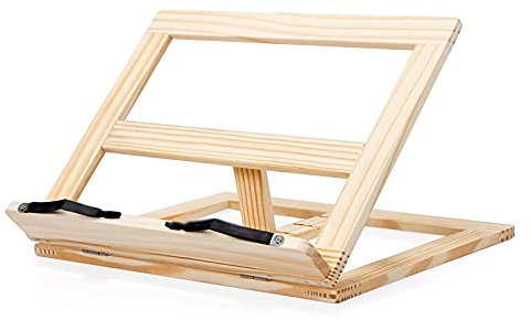 HONGYIFEI2021 Book Stand Laptop -Ständer Faltbare Desktop -Buchständer Einstellbarer Kochbuchständer for Schreibtisch Lesen tragbarer Multifunktionsbuchstand Rezeptbox