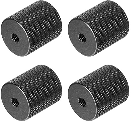 PATIKIL 4Pack Mikrofonstativ Adapter 1/4 bis M4 Buchse Kamera Schraube Gewinde Adapter für Mikrofon Stativständer Schwarz