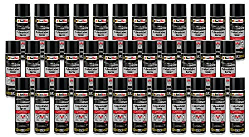 Isolbau Spray adhésif pour film adhésif professionnel pour le collage de films de construction et pare-vapeur - Pour PVC, bois, béton, etc. - 36 x 500 ml