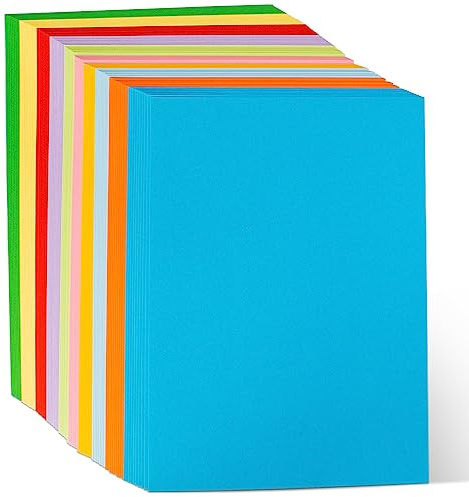 100 Feuilles A4 150 g/m² 10 Couleur Papier Coloré Cartonné pour Photocopieur Bricolage