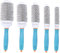 Luntfeiy Roller Comb Professional 5-Größen-Haarbürsten Hochtemperaturbeständige Runde Kamm-Haarstyling-Haarbürste für Erwachsene, Hairstyling-Enthusiasten, unisex, blau