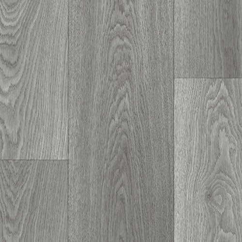 Grey Oak Wood Effect Anti-Slip Vinyl Flooring For LivingRoom, Hallways, Kitchen, 2.7mm Thick Cushion Backed Vinyl Sheet, Waterproof Lino Flooring-7m(23') X 4m(13'1)-28m²