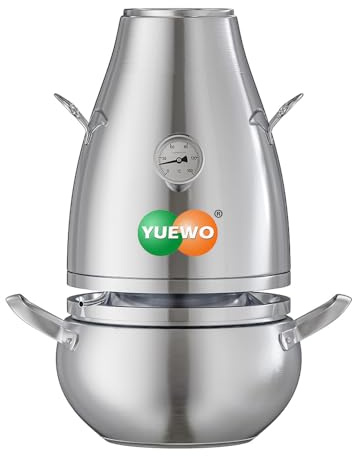 YUEWO Distilled Water Maker, Alcohol Distiller,3L Home Countertop Water Distiller Machine,Water Whisky Wine Brandy Vodka Distill