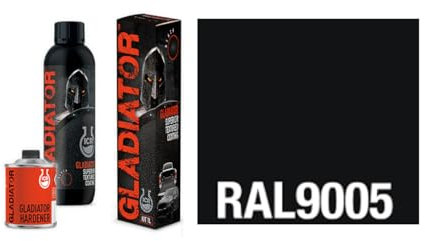 shabbychiccolors GLADIATOR RAPTOR vernice texturizzata al altissima resistenza al graffio tipo raptor (nero ral 9005)