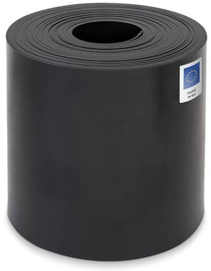 blizz-z Gießrand - LDPE Beeteinfassung - L: 20 m x H: 30 cm - 1 Rolle | schwarz - flexible Beetumrandung, Rasenbegrenzung für kontrollierte Bewässerung - Stärke: 3 mm - UV-Stabil - Made in EU
