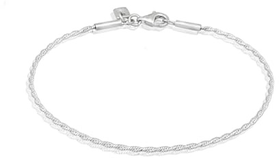 Kuzzoi Buddha Herren Silber Armband Basic Kordelkette 925 Silber | 19 cm -23 cm