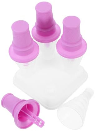 DONFAMDS 1set Stampi Per Ghiaccioli Plastica Riutilizzabili Forma Di Cono Per Creare Gelati Fatti Casa Per Famiglie e Attività