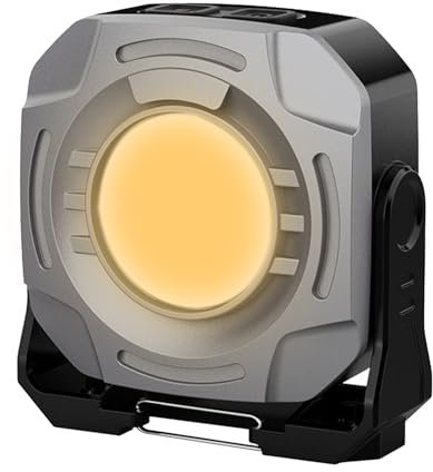 Berriphonia Luce Di Lavoro Magnetica,Luci Magnetiche Impermeabili Rotative 360° - Strumento Di Illuminazione Regolabile Per Costruzione Campeggio Laboratorio Garage