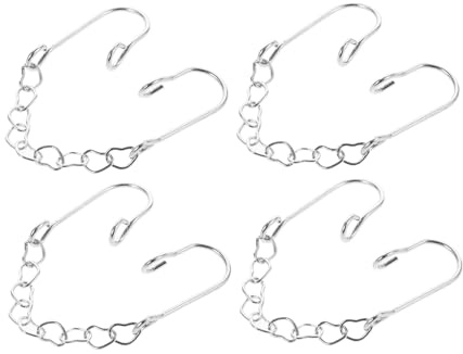 BESPORTBLE 5 Series Aros Nasales Creativos Aros Nasales Sencillos Anillos Nasales Cadena Aros Nasales De Plata Esterlina Aro Nasal para Mujer con Cadena Aro Nasal De 4 Piezas x 5