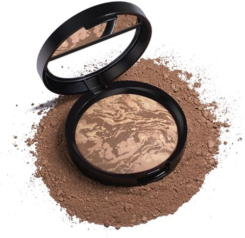 Fondotinta Compatto Cotta, Polvere per Il Viso Da Donna, Contouring Viso, in Polvere Contouring, Compatto E Liscio, Illuminante Naturale, Ombretto per Il Naso, Fard, Illuminante, 9g