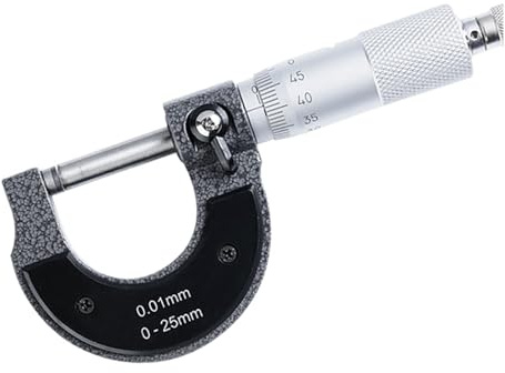 Micrómetro de calibre preciso 0-25 mm 0.001 mm Calibrador métrico exterior Herienta de medición micrométrica Micrómetro externo Medidores micrométricos(25-50mm)