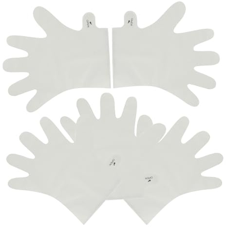 HONITANO 5 Stück Handmasken Peeling Handschuhe Handpflege Feuchtigkeitsspendend Nagelhautentfernung Weich Machend für Trockene Hände Zuhause Reisen