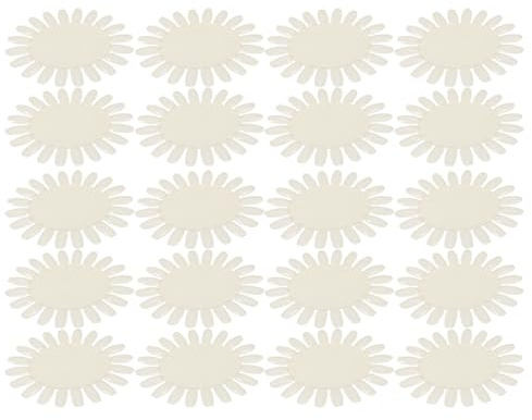 MERRYHAPY Roue De Présentation De 20 Échantillons Pour Manucure Comprenant 20 Embouts Pour Faux Ongles Des Échantillons De Vernis À Ongles Et Des Nuanciers Blancs