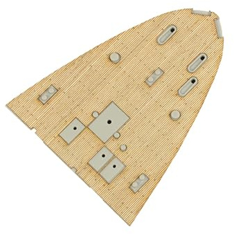 lopituwe Uppgraderingskit av trädäck för hangarfartygsmodell, leksaksbåt, lek- och visningsvärde 1/350 Ark Royal hangarfartyg 65307 Ark Royal modellbyggsats
